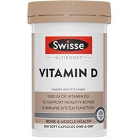 Swisse Vitamin D 250 Capsules